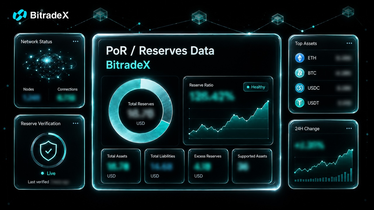 CoinMarketCap が BitradeX の準備金情報を収録