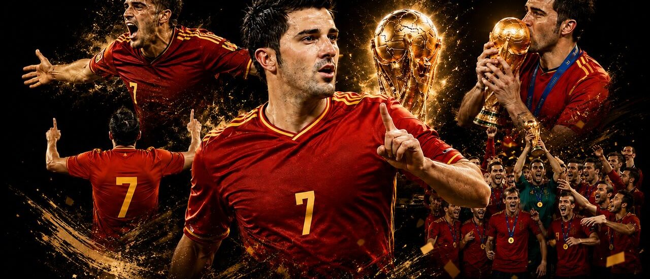David Villa ワールドカップ名場面コラージュ